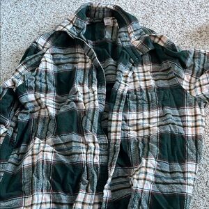 Plaid Button-Up Shirt. Worn once